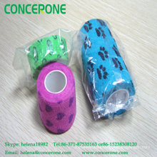 Waterproof Printed Self-Adherent Elastic Bandage, Printing Pattern Design Adhesive Bandage